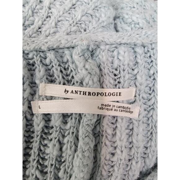 Anthropologie Crewneck Batwing Knit Sweater Size Large Fisherman OB1734156 - Picture 8 of 12